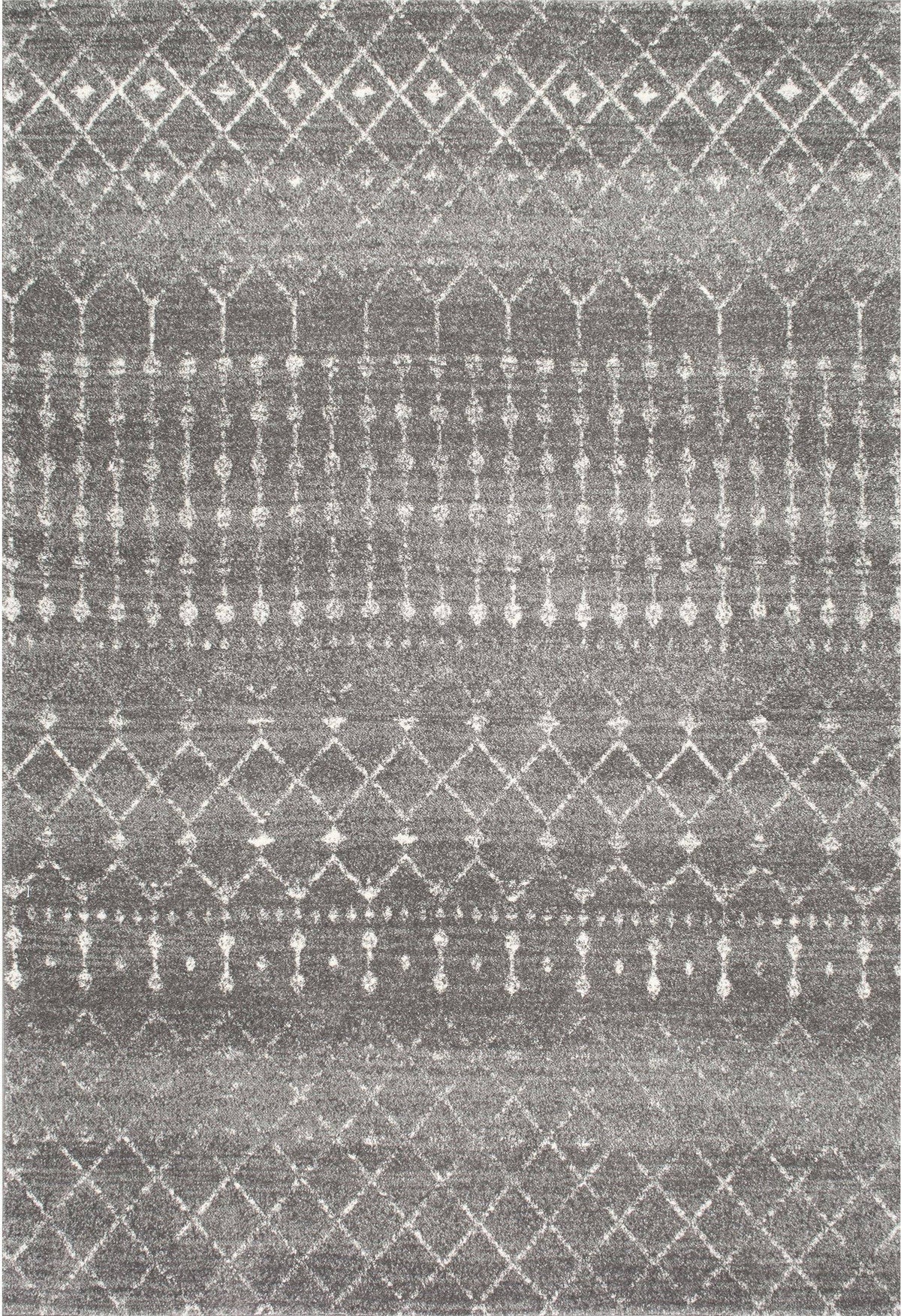 nuLOOM Moroccan Blythe Area Rug, 8' Square, Dark Grey