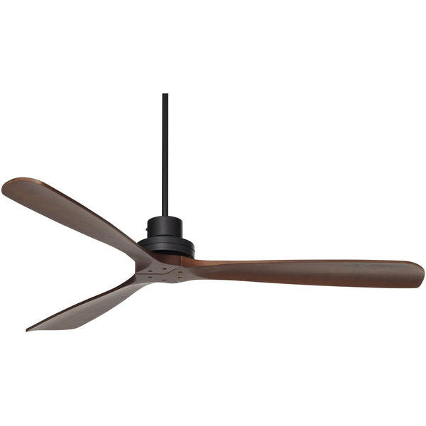 66" Casa Vieja Delta-Wing XL DC Industrial Indoor Ceiling Fan with Remote Control Matte Black Dark Walnut for Living Room Kitchen House Bedroom
